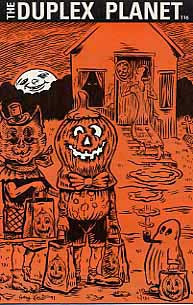 Halloween trick or treaters, drawing
