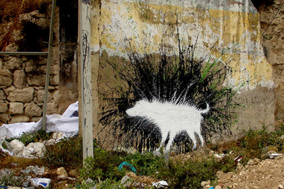 Banksy Wet Dog