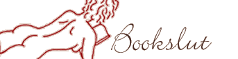 Site logo: sparse line drawing of naked woman reading