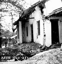 House in Vietnam blown up