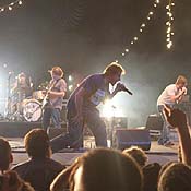 Pavement playing on stage