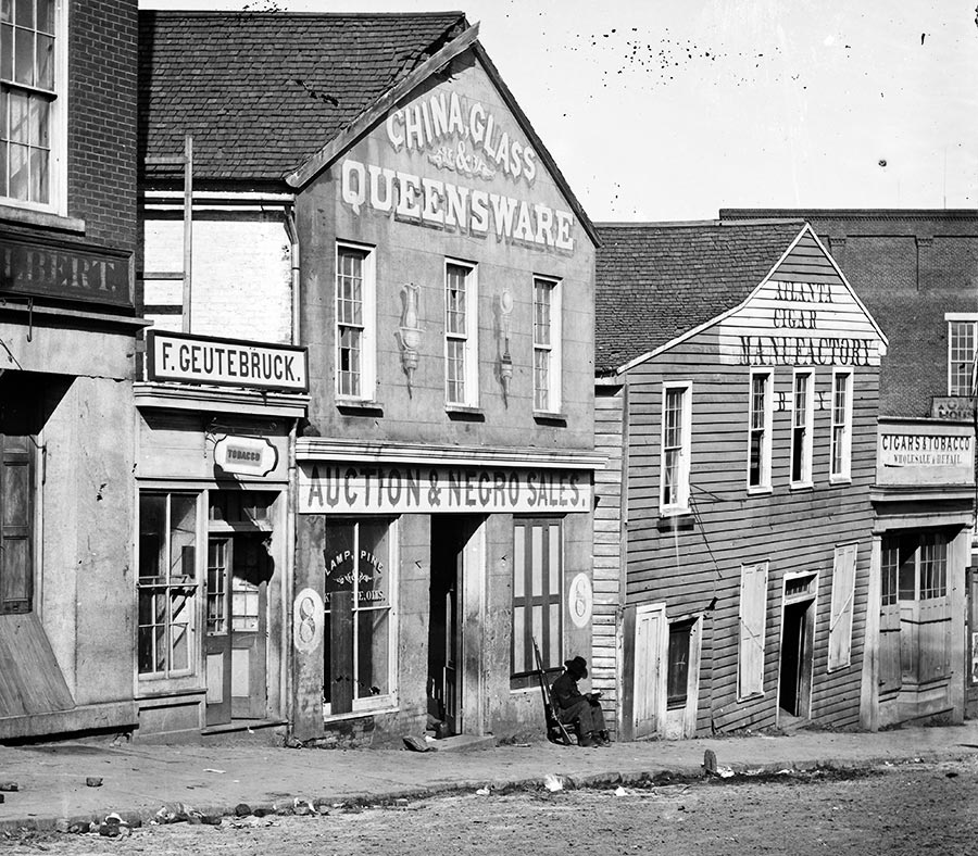 Slave trader's business, Whitehall Street, Atlanta, Georgia, 1864