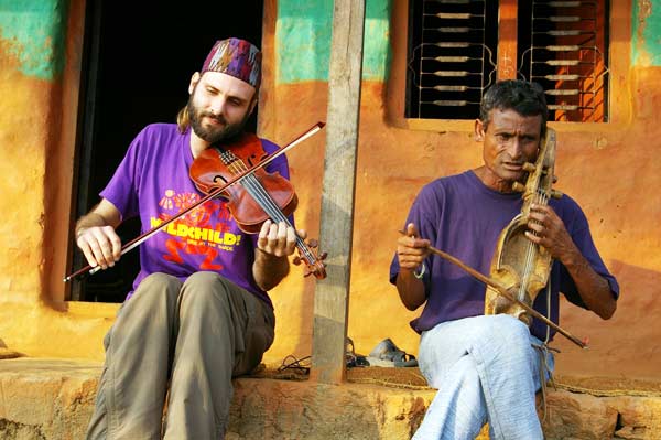 American and Nepalese musicians