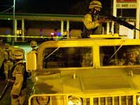 Mexican military on Juarez streets