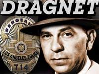 Dragnet's Jack Webb with LA Police badge