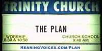 Chruch sing with The Plan letters