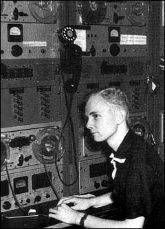 Young Bill Siemering at radio controls