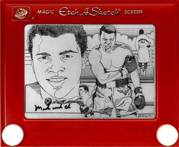 Etch Art of Muhammad Ali