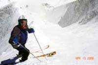 Brady Wiseman skiing