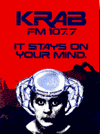 Poster for KRAB radio station