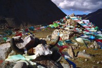 Mt Kailash: Prayer flags and skulls