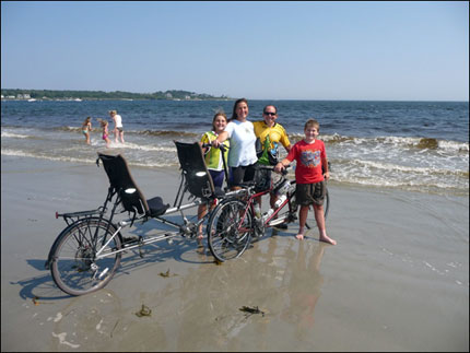 The Calzaretta family on the Atlantic