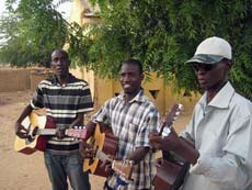 Three African guitarists