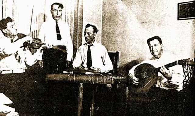 Greek orchestra, Tarpon Springs, ca. August 1939. Photograph by Stetson Kennedy