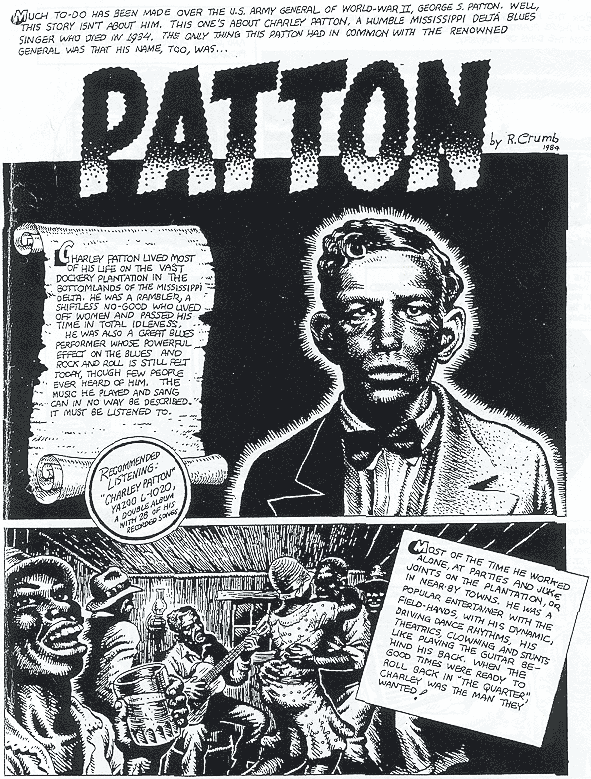 R. Crumb comic about Chareley Patton