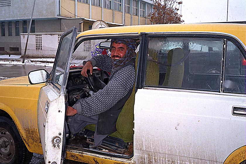 Taxi driver in Mazar