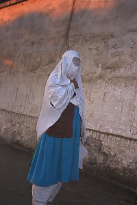 A woman in Mazar-i-Sharif