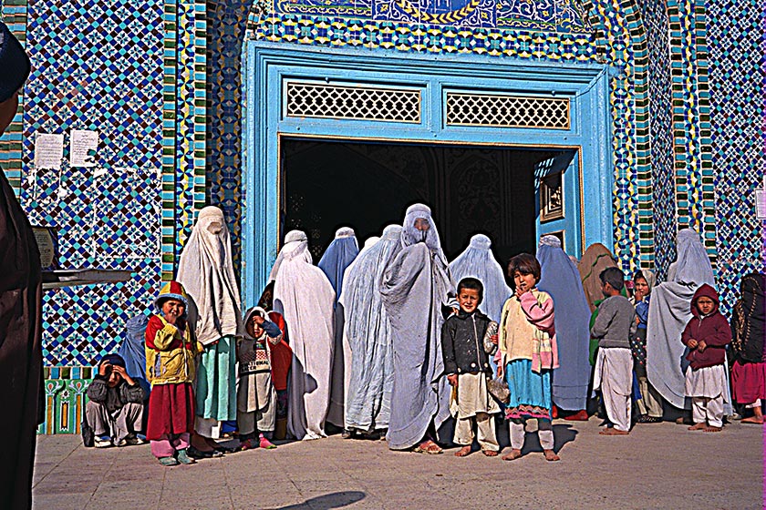 Women and children at the mosque