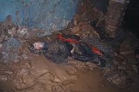 Dead man in the basement of Qala-i-Jhangi fortress