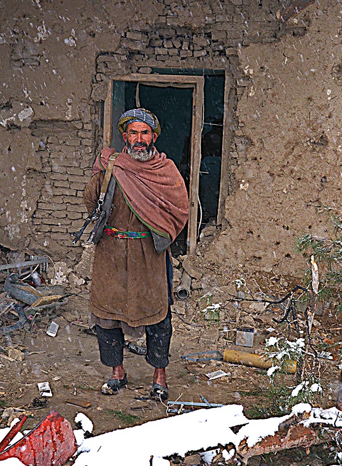 Guard at Qala-i-Jhangi