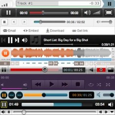 A dozen different audio players