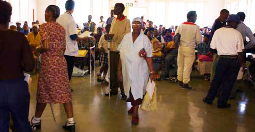 Patients at Baragwanath Hospital in Soweto, South Africa.