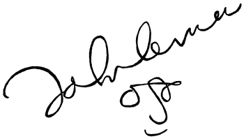 John Lennon signature and drawing