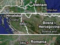 Maps of Vietnam, Croatia, and Rumania