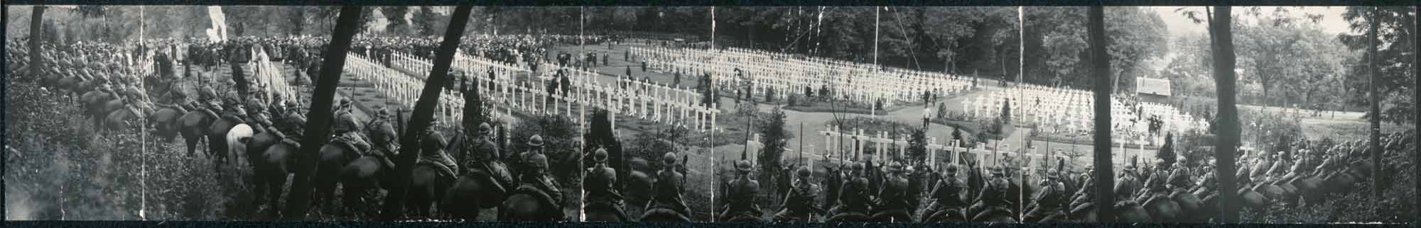 Soldiers on horseback American Cemetery France, 1920