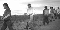 Women crossing the border, photo by Julian Cardona