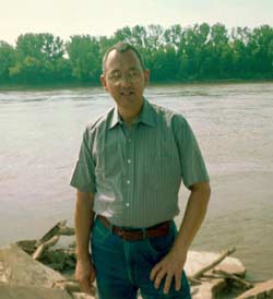 Matt Nowak on the Missouri River